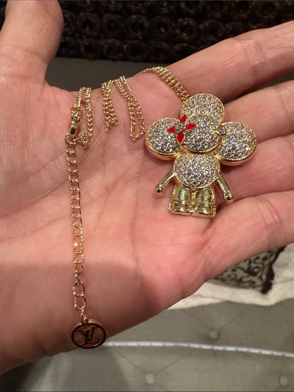LV Vivienne Silver-Tone Necklace - Picture 5 of 10
